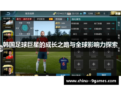 韩国足球巨星的成长之路与全球影响力探索